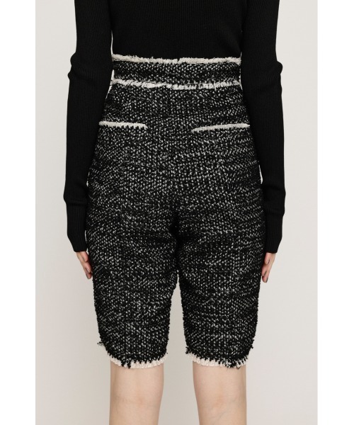 SLY（スライ） スラックス パンツ CUT OFF TWEED HALF PT カット オフ