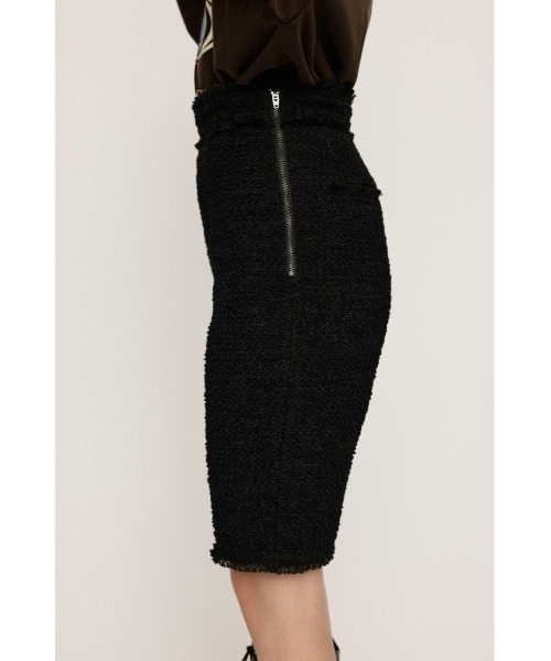 SLY（スライ） スラックス パンツ CUT OFF TWEED HALF PT カット オフ