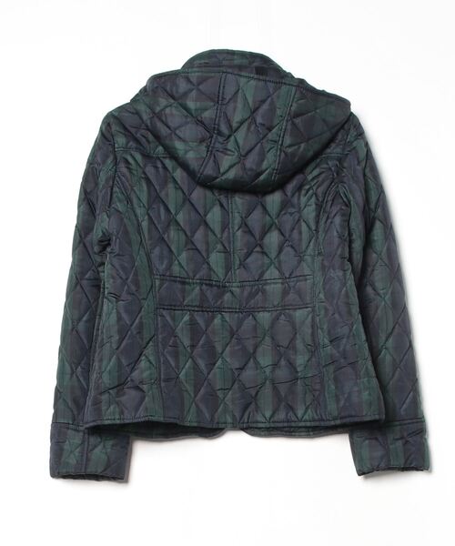 「ivory court」 ストライプ柄コート - グリーン レディース_画像2