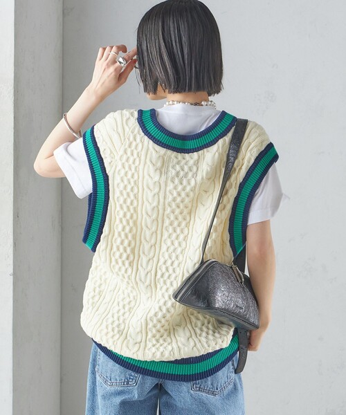 LOGAN knitting mills ベスト ジレ 「SHIPS別注」LOGAN KNITTING