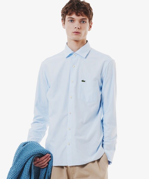 LACOSTE（ラコステ） シャツ 消臭 速乾 UVカット コットン×リサイクル