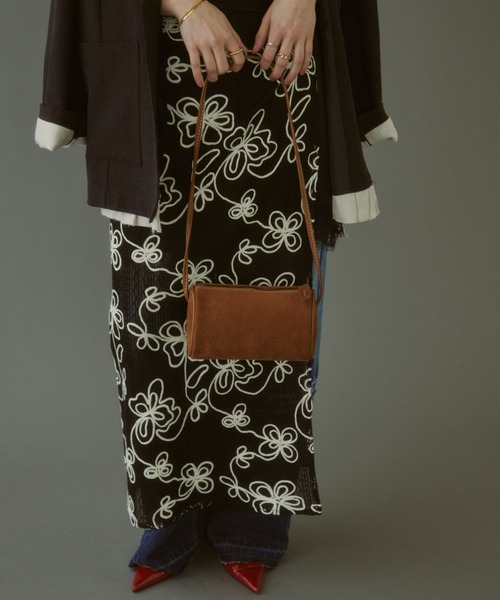 MIRROR STOKE スカート 「ZOZO限定」EMBROIDERY WRAP SKIRT