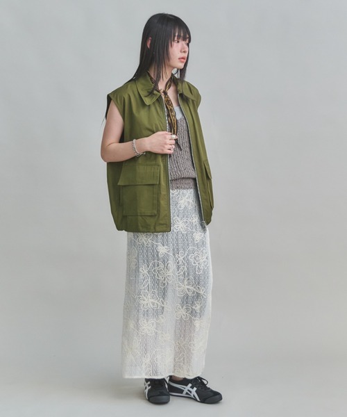 MIRROR STOKE スカート 「ZOZO限定」EMBROIDERY WRAP SKIRT