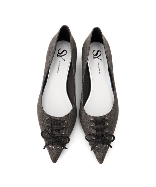 SY UNITED ARROWS パンプス 「SY」レースアップスタッズ