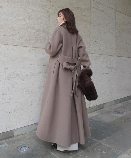 anuans（アニュアンス） チェスターコート FREE モカ レディース