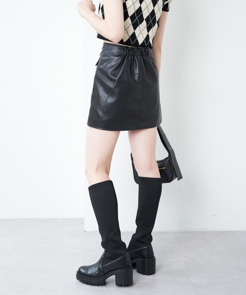 「Chico」 ミニスカート FREE グレイッシュベージュ レディース_画像2