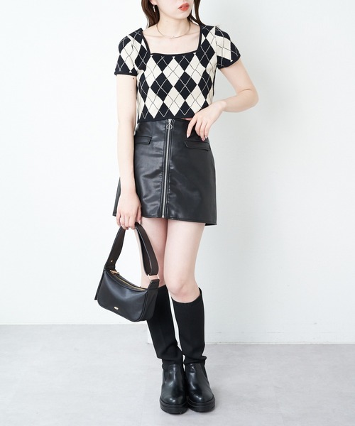 「Chico」 ミニスカート FREE グレイッシュベージュ レディース_画像5