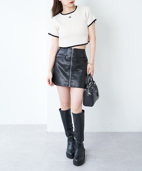 「Chico」 ミニスカート FREE グレイッシュベージュ レディース_画像9