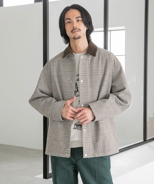 niko and…（ニコアンド） ジップアップブルゾン MEDIUM グレー メンズ