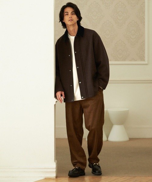 niko and…（ニコアンド） ジップアップブルゾン MEDIUM グレー メンズ