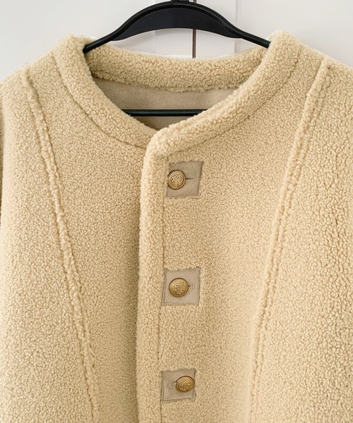 Ballisey ノーカラージャケット アイボリー Ballisey ノーカラージャケット アイボリー Ballsey ジャケット ノー