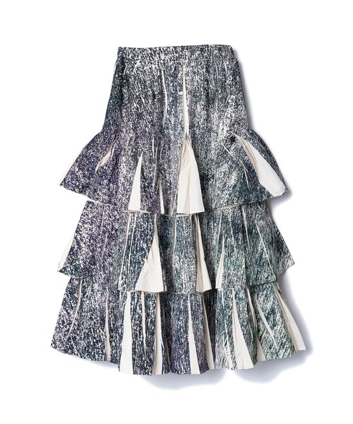 NON TOKYO JERSEY TIERED SKIRT 完売品 JERSEY TIERED SKIRT (BLUE) – NON TOKYO
