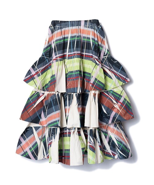NON TOKYO JERSEY TIERED SKIRT 完売品 JERSEY TIERED SKIRT (BLUE) – NON TOKYO