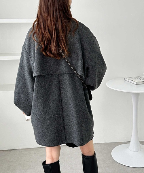 「GeeRA」 ブルゾン LARGE チャコール レディース_画像3