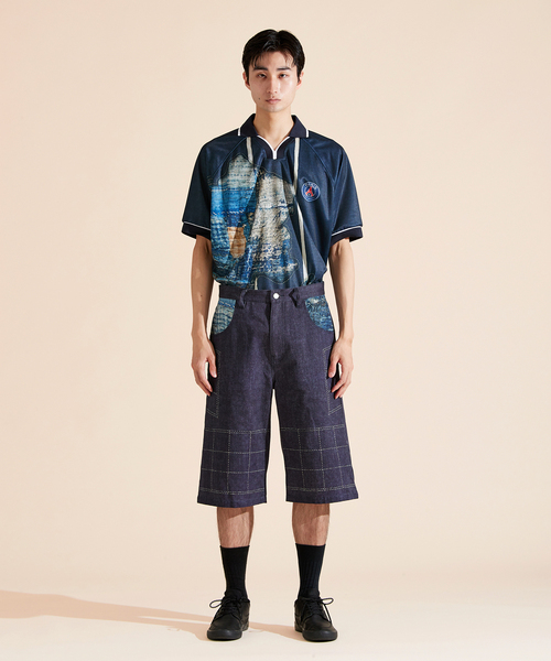 ジーンズ 「Poggy × Paris Saint-Germain」DEAR PSG PRINTED BAGGY