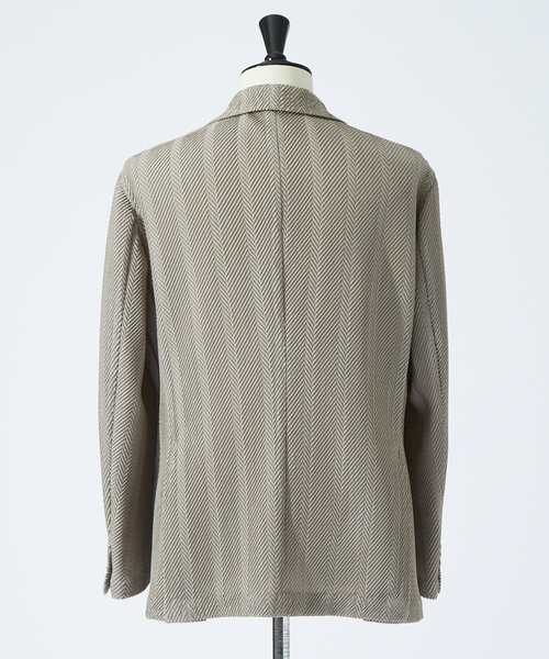 ジャケット テーラードジャケット 「MARZOTTO」ウール ジャガード ジャケット メンズの画像