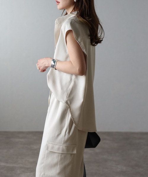 00s A.P.C. レーヨンギャバジン スキッパーシャツ フランス製 00s