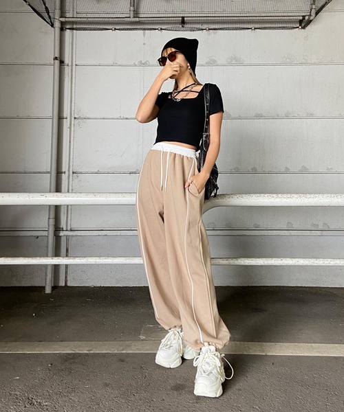 non-hedge（ノンヘッジ） スウェットパンツ ジャージ ウエスト切替