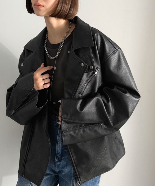 【シェパ】23区L レザーダブルライダースジャケット ブラック 48サイズ Java 革ジャン ライダース 「JaVaジャバコラボ」こなれ感、爆上がり