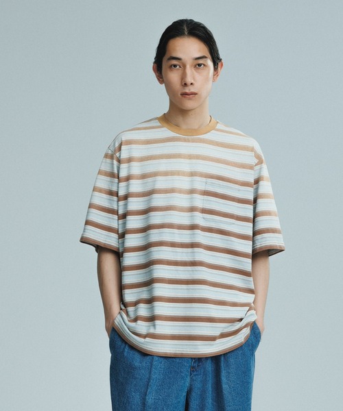 ADAM ET ROPE'（アダムエロペ） tシャツ フェード加工 ハーフスリーブ