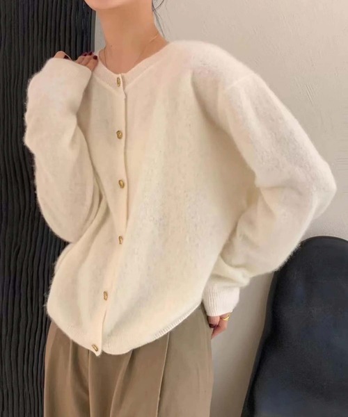 「Girly Doll」 「Doula Doula」ニットカーディガン F ベージュ レディース_画像3