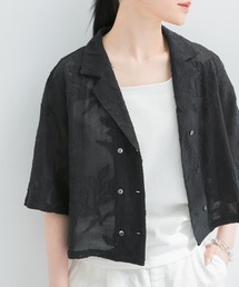 ブラウス シャツ カラミジャガードショートシャツ レディース｜ZOZOTOWN Yahoo!店