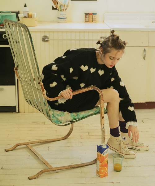 「forksy.」 長袖ニット FREE グレー レディース_画像3