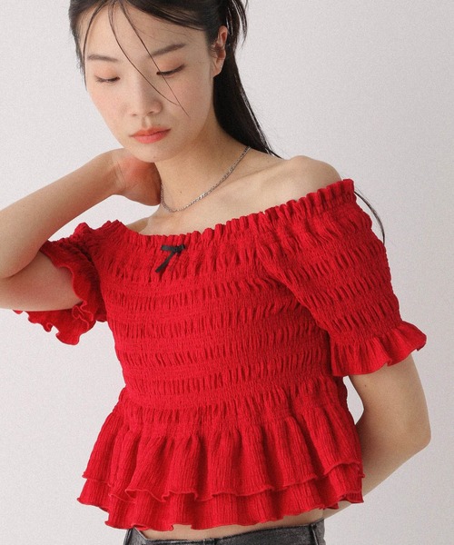 tシャツ 切り替え シャーリング Tシャツ レディース Heather tシャツ シャーリングカットTEE 497351 レディース