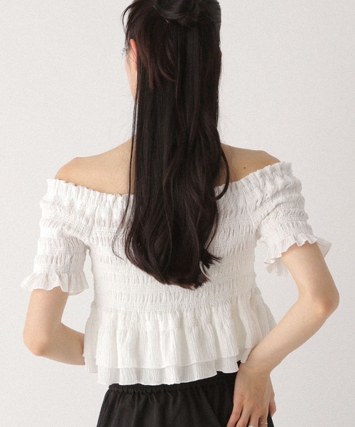 Heather tシャツ シャーリングカットTEE 497351 レディース