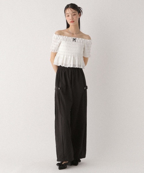 Heather tシャツ シャーリングカットTEE 497351 レディース
