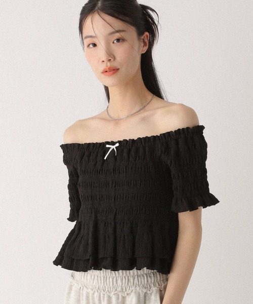 Heather tシャツ シャーリングカットTEE 497351 レディース