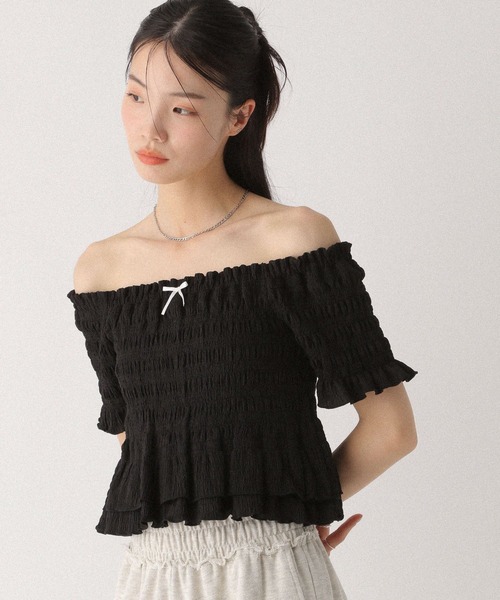 Heather tシャツ シャーリングカットTEE 497351 レディース
