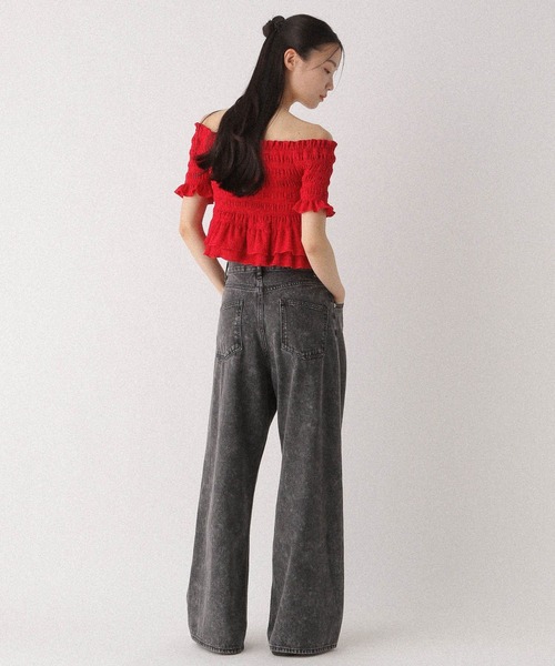 Heather tシャツ シャーリングカットTEE 497351 レディース