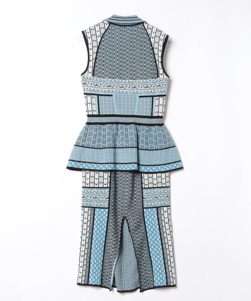 mame ノースリーブワンピース 1 ブルー レディース : ZOZOTOWN Yahoo