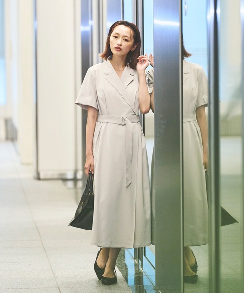Sirin uvカット ワンピース 半袖 ストレッチピケカシュクール