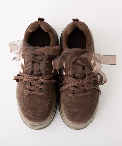 one after another NICE CLAUP スニーカー 「新色追加」リボンカスタム