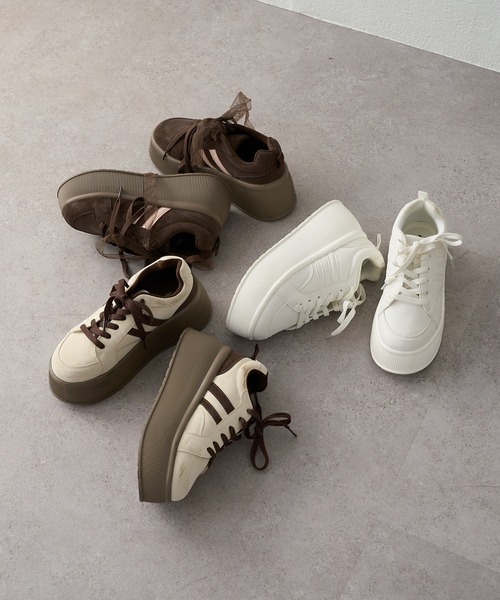 one after another NICE CLAUP スニーカー 「新色追加」リボンカスタム