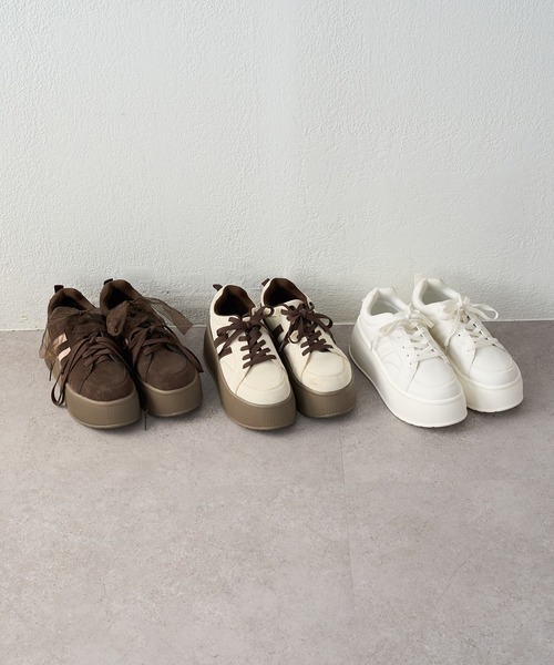 one after another NICE CLAUP スニーカー 「新色追加」リボンカスタム