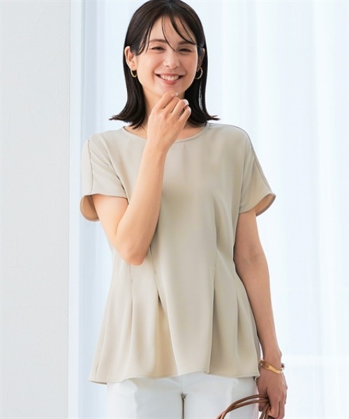 美品Drawer  ペプラム ブラウス M Maglie le cassetto×吉田理紗》凛と“サマみえ”ペプラムブラウス｜M