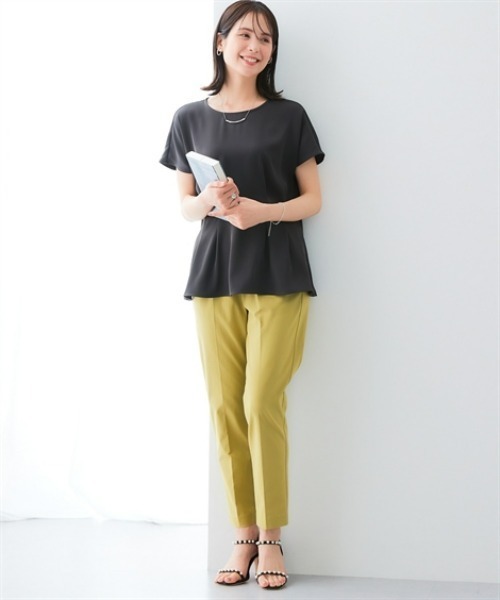 7days Life Styling ブラウス シャツ 美極とろみ素材ペプラムブラウス