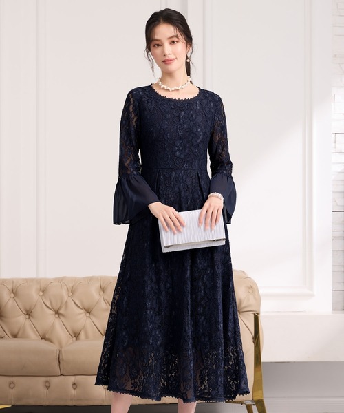 【関税込】DVF ★洗練された美しさ★ジェネット ドレス DRESS+ ドレス 総レースが大人上品なドレスワンピース