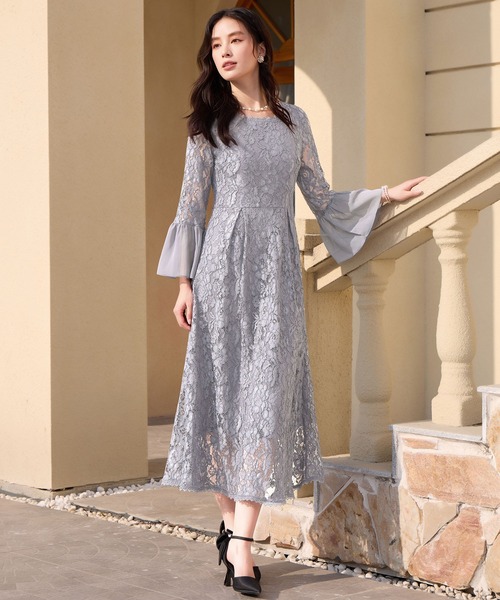 DRESS+（ドレスプラス） ドレス 総レースが大人上品なドレスワンピース
