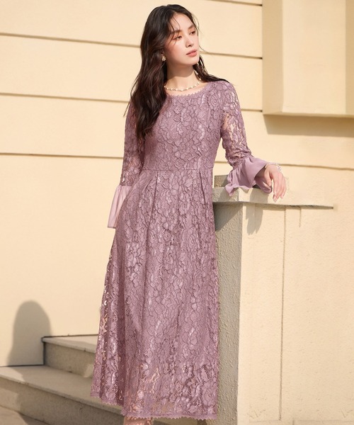 DRESS+（ドレスプラス） ドレス 総レースが大人上品なドレスワンピース