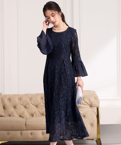DRESS+（ドレスプラス） ドレス 総レースが大人上品なドレスワンピース