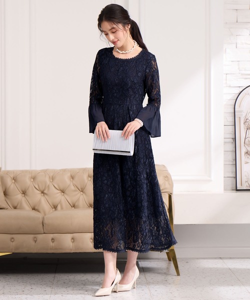 DRESS+（ドレスプラス） ドレス 総レースが大人上品なドレスワンピース