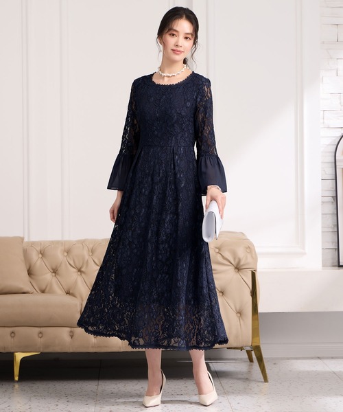 DRESS+（ドレスプラス） ドレス 総レースが大人上品なドレスワンピース