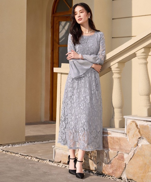 DRESS+（ドレスプラス） ドレス 総レースが大人上品なドレスワンピース