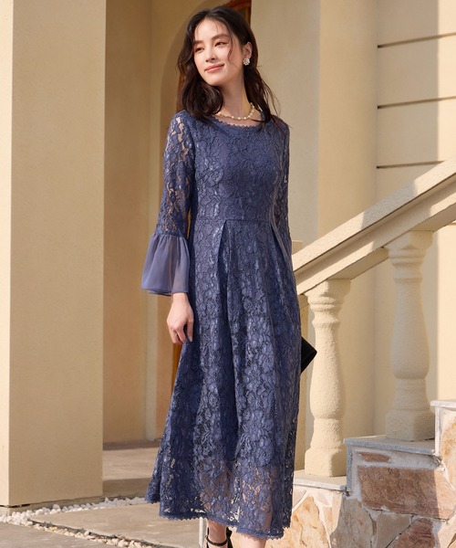 DRESS+（ドレスプラス） ドレス 総レースが大人上品なドレスワンピース