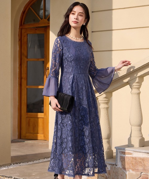 DRESS+（ドレスプラス） ドレス 総レースが大人上品なドレスワンピース