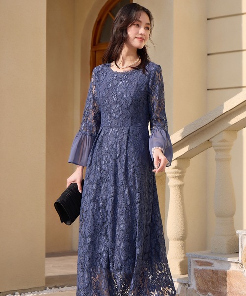DRESS+（ドレスプラス） ドレス 総レースが大人上品なドレスワンピース